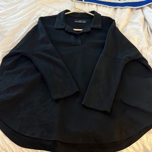Pomander place M/L Black Easy Polo Swing Sweatshirt